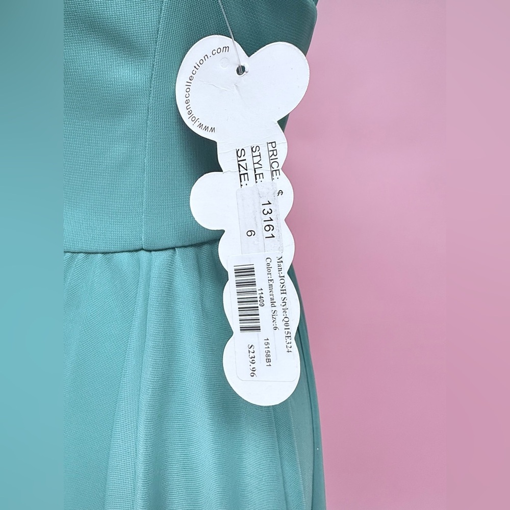Josh &Jazz Emerald Green Halter Dress - Picture 6 of 10